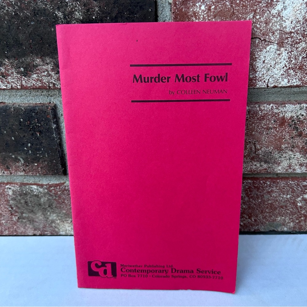Murder Most Fowl Colleen Neuman Vintage Play 1989 Paperback Contemporary Drama